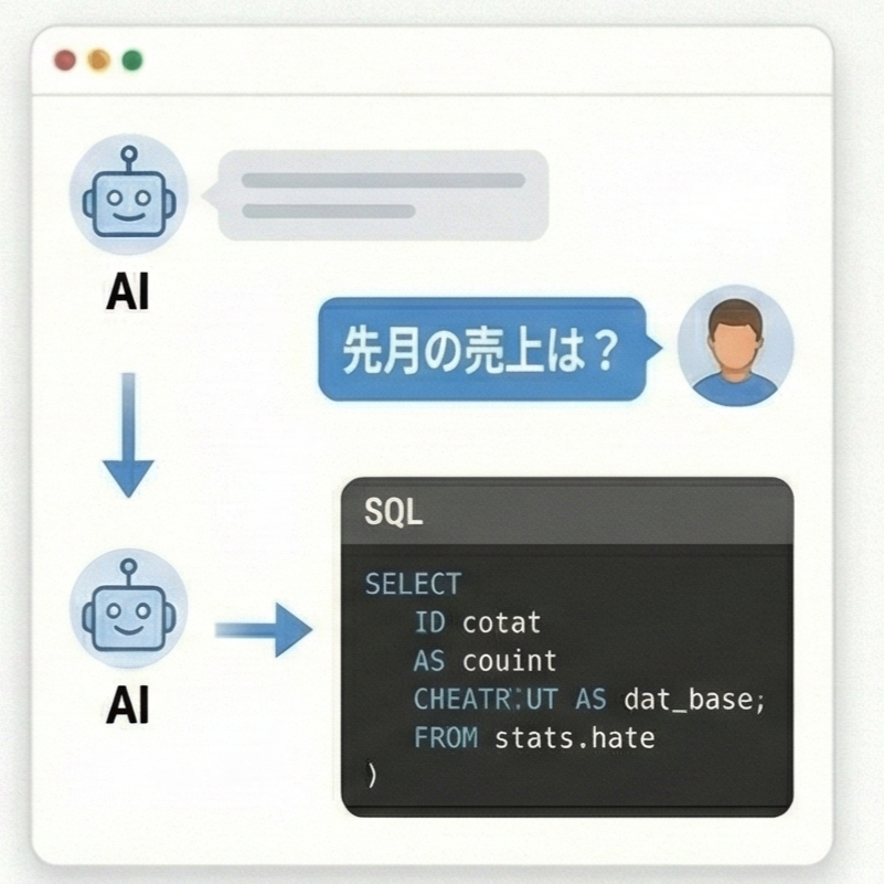 自然言語で質問・AI がSQL生成